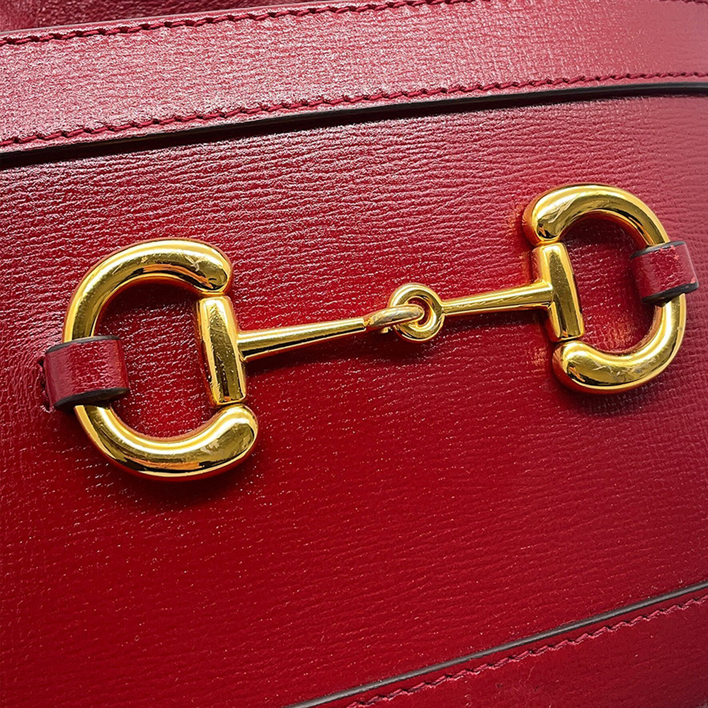 Pre-Loved Gucci Calfskin Horsebit 1955 Bucket Bag - Picture 6 of 12